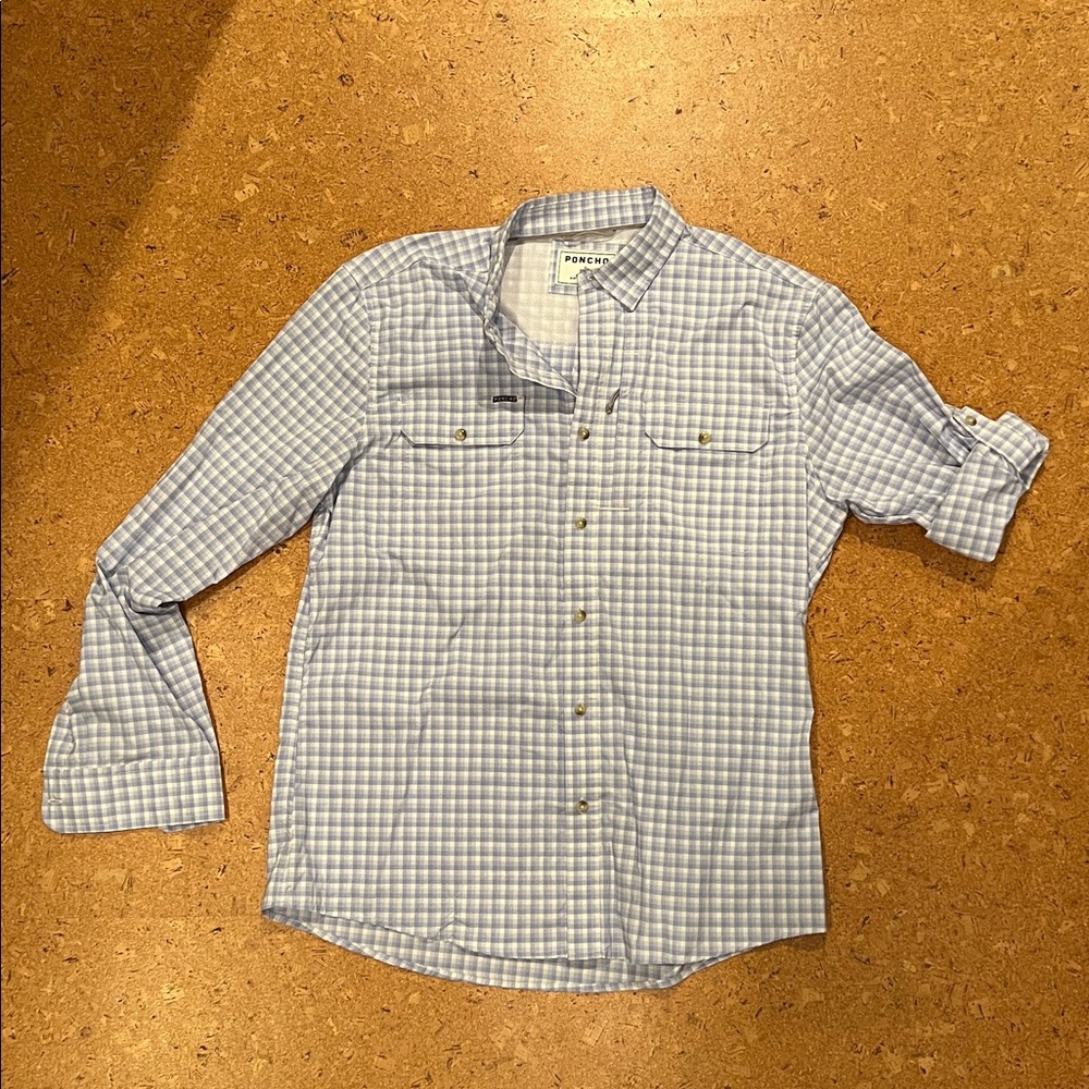 Poncho “The Original” Performance Button Down Shirt | Size L | Slim Fit